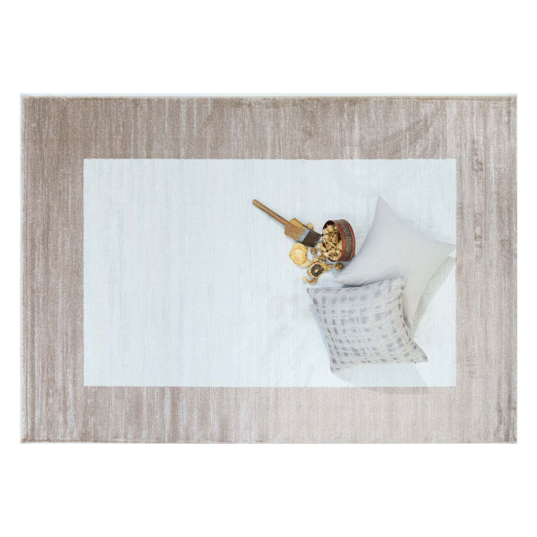 Χαλί (133x190) Ezzo Seta E085AH9 Cream