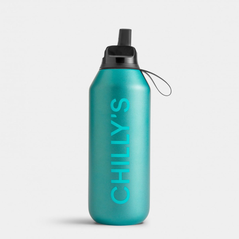 Μπουκάλι Θερμός 500ml Chilly's Series 2 Flip Metallic Atlantis
