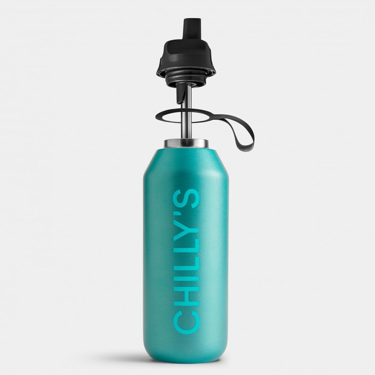 Μπουκάλι Θερμός 500ml Chilly's Series 2 Flip Metallic Atlantis φωτογραφία