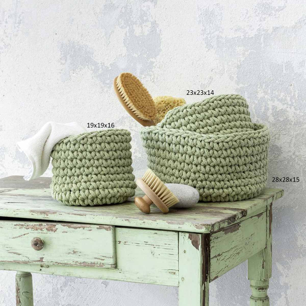 Καλάθι Αποθήκευσης (Φ19x16) Nima Panier Light Green