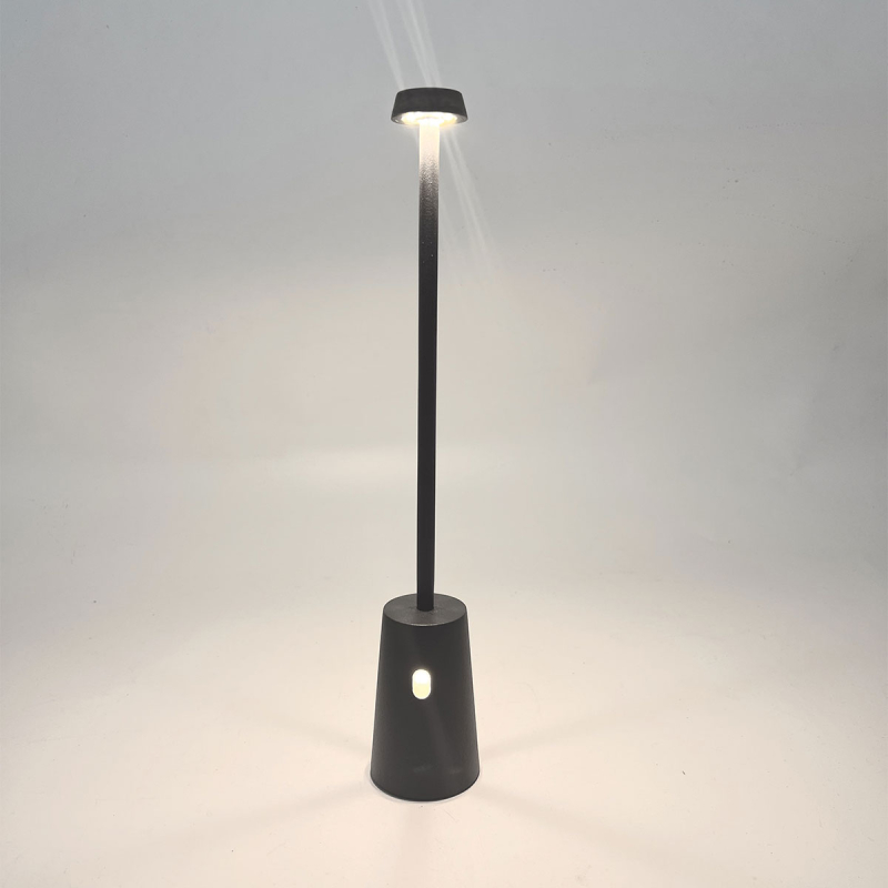 Επιτραπέζιο Φωτιστικό Επαναφορτιζόμενο LED Zambelis E399 Black