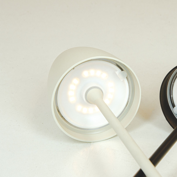 Επιτραπέζιο Φωτιστικό Επαναφορτιζόμενο LED Zambelis E193 White