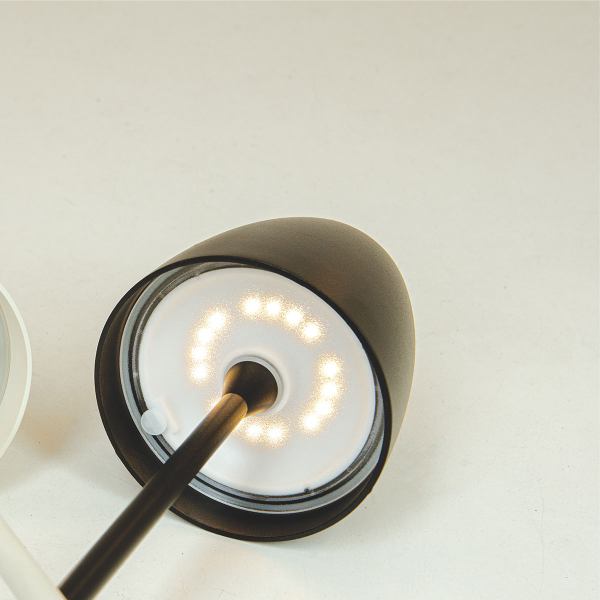 Επιτραπέζιο Φωτιστικό Επαναφορτιζόμενο LED Zambelis E194 Black