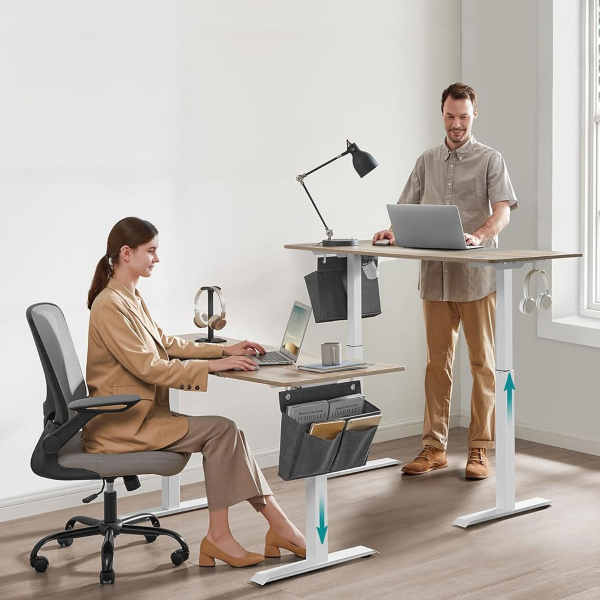 Ηλεκτρικό Γραφείο (140x60x72/120) Με Ρυθμιζόμενο Ύψος Songmics LSD016LZ01