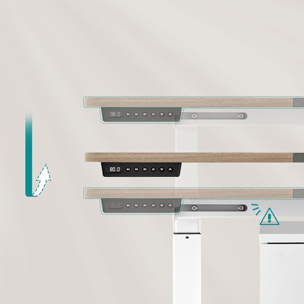 Ηλεκτρικό Γραφείο (140x60x72/120) Με Ρυθμιζόμενο Ύψος Songmics LSD016LZ01