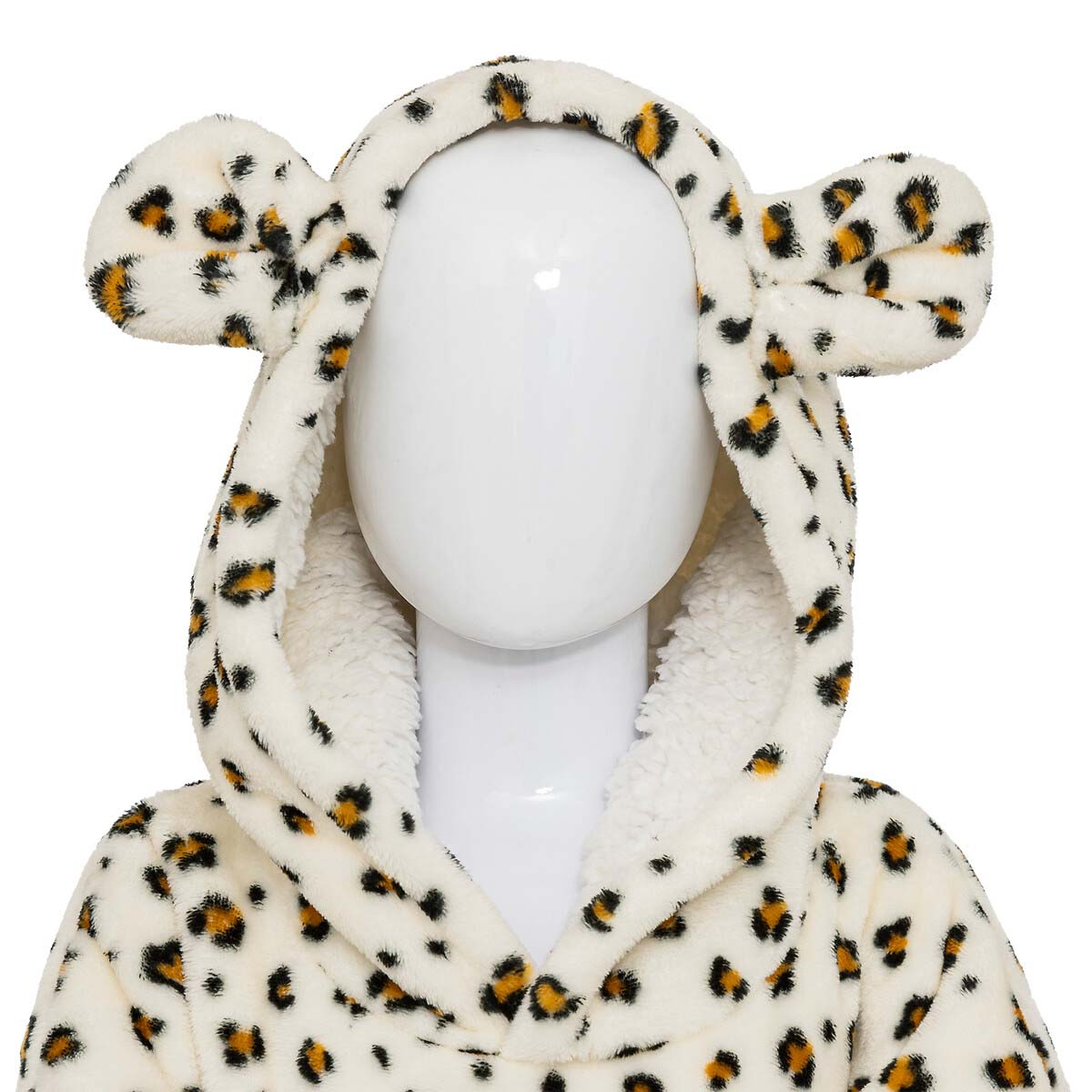 Fleece Φούτερ με Sherpa A-S Leopard 174252D Home Ένδυση Παιδική - Βρεφική Σπιτιού Παιδικές Ρόμπες Spitishop