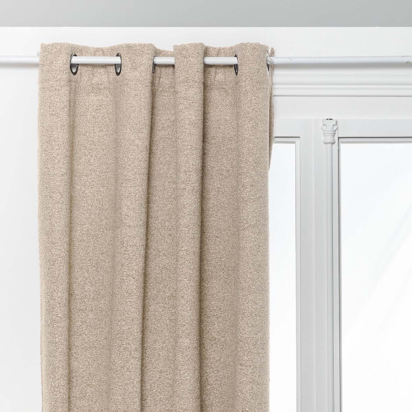 Θερμομονωτική Κουρτίνα Συσκότισης (140x260) Με Τρουκς A-S Soana Ivoire 204400A