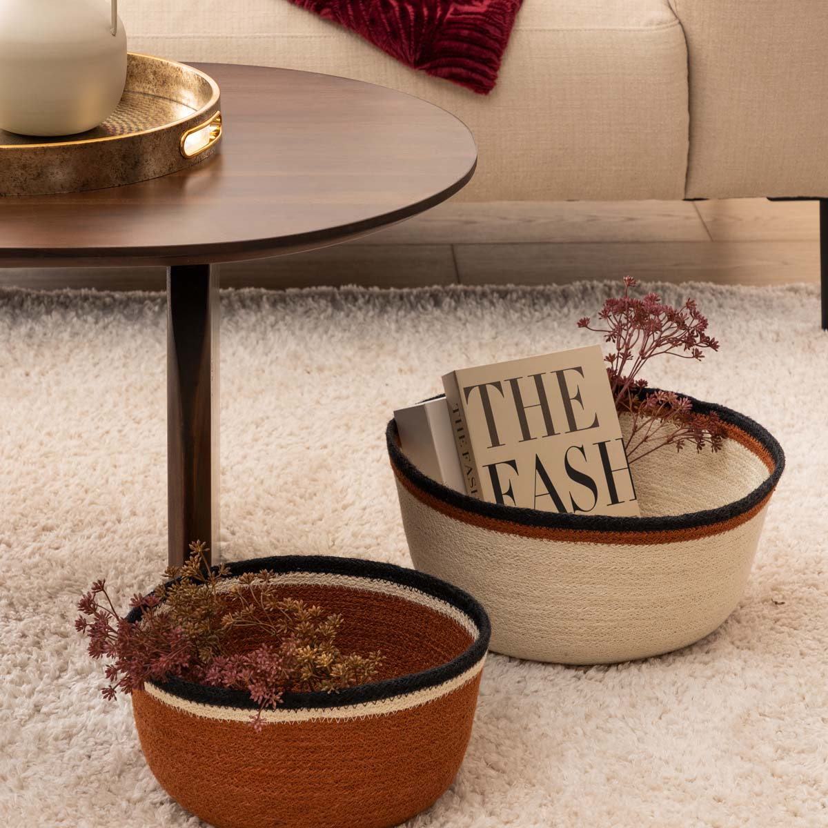 Spitishop Καλάθια Αποθήκευσης (Σετ 2τμχ) A-S Automne 203990