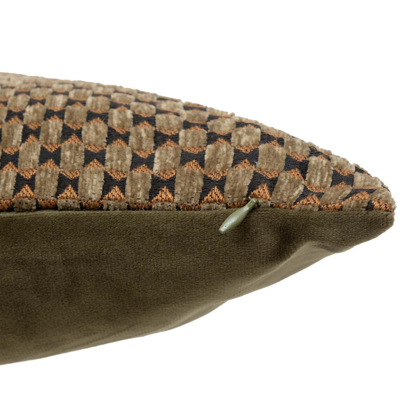 Διακοσμητικό Μαξιλάρι Βελουτέ 2 Όψεων (30x50) A-S Zaika Khaki 204481B