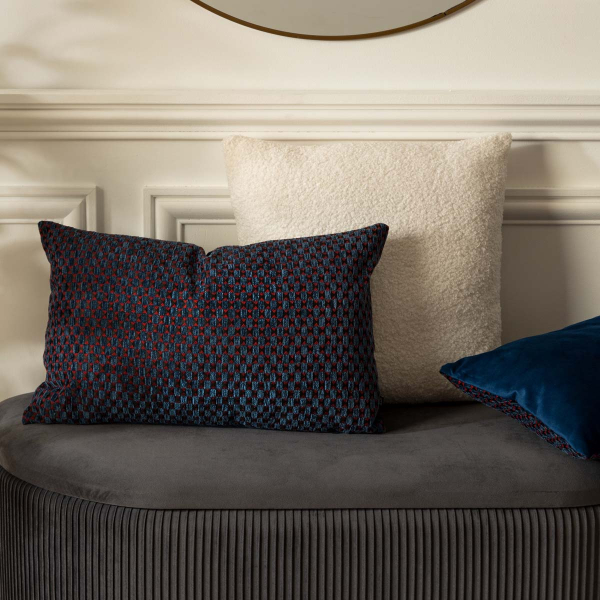 Διακοσμητικό Μαξιλάρι Βελουτέ 2 Όψεων (30x50) A-S Zaika Bleu 204481E