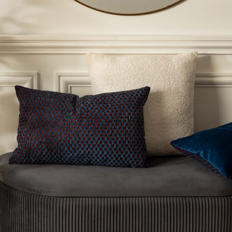 Διακοσμητικό Μαξιλάρι Βελουτέ 2 Όψεων (30x50) A-S Zaika Bleu 204481E