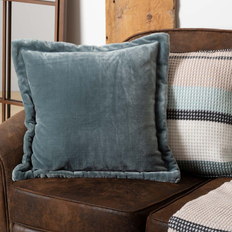 Διακοσμητικό Μαξιλάρι Βελουτέ (53x53) A-S Cuddly Bleu Givre 204412C