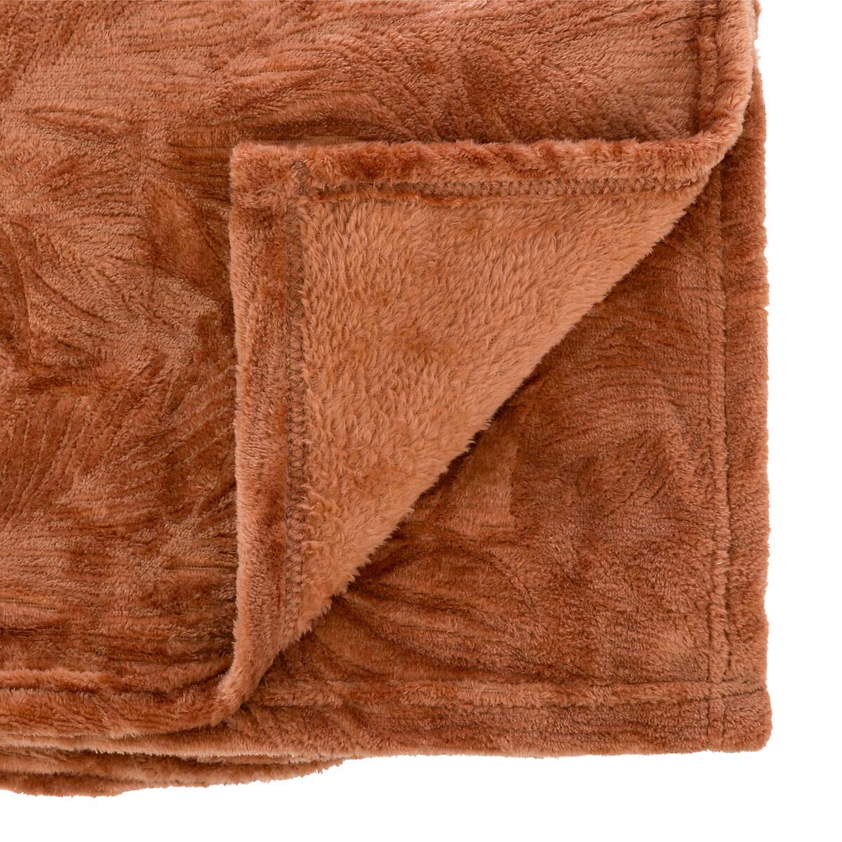Κουβέρτα Καναπέ Fleece (125X150) A-S Ryo Terracotta 204418B Home Λευκά Είδη Σαλονιού Κουβέρτες Spitishop