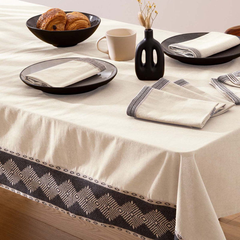 Τραπεζομάντηλo (150x250) A-S Inuits Dreams Ivoire 204508A