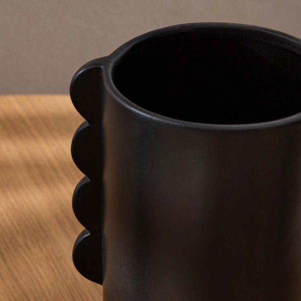 Διακοσμητικό Βάζο (16.5x13x25.5) A-S Wavy Bliss 204248 Black