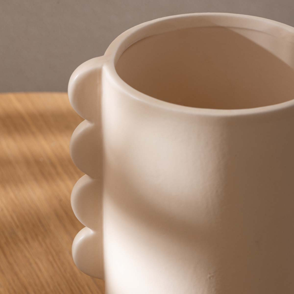 Διακοσμητικό Βάζο (16.5x13x25.5) A-S Wavy Bliss 204248 Ecru