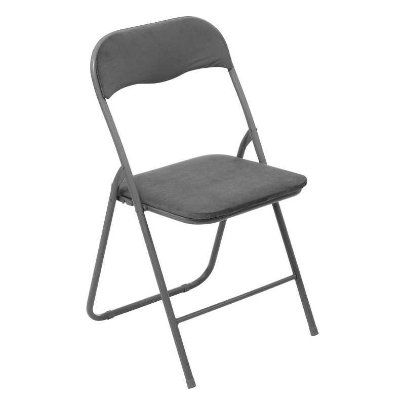 Πτυσσόμενη Καρέκλα Κουζίνας (44x45x79) F-V Velours Gris 164715B