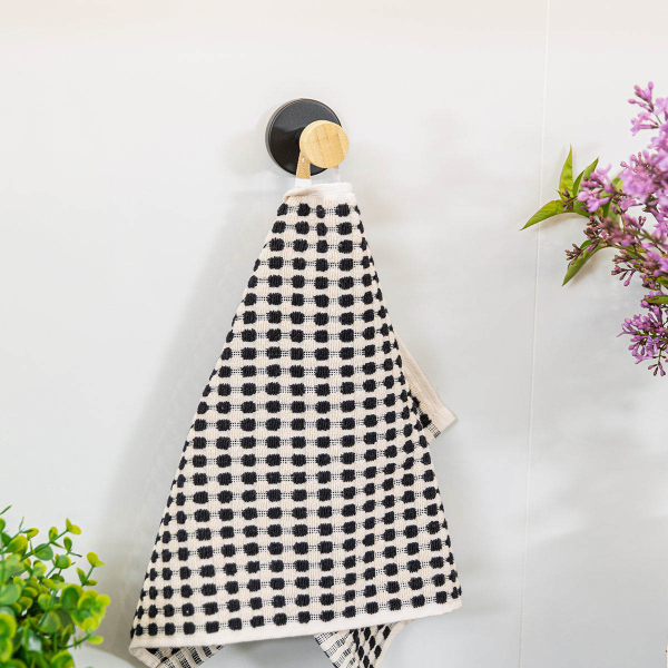 Κρεμαστράκι Τοίχου (Φ5.3x6.6) Estia Bamboo Essentials Black 02-14742