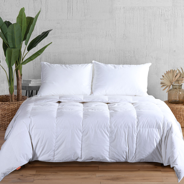 Πάπλωμα Πουπουλένιο Μονό (160x220) Nef-Nef Homeware White Duck Down 60/40