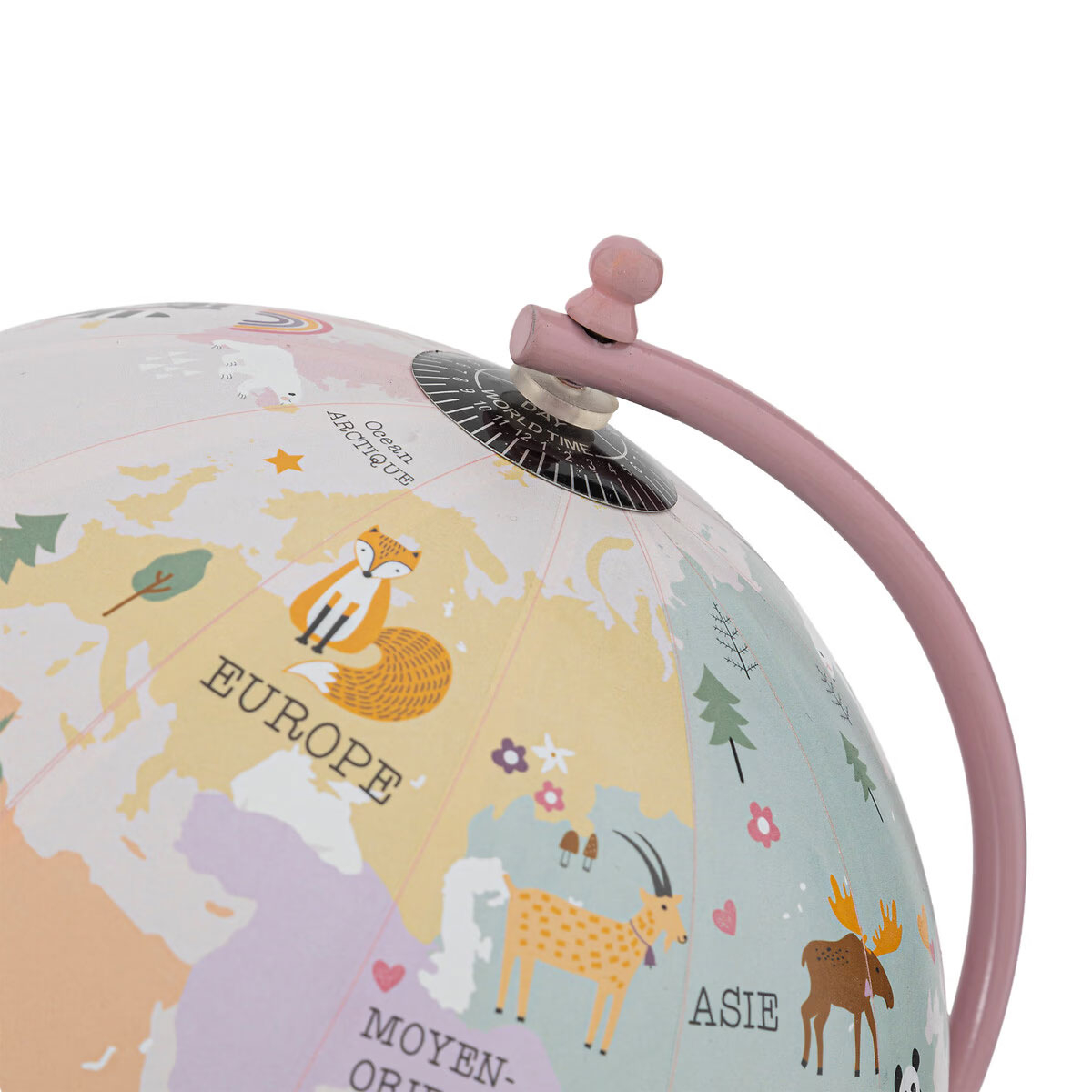 Διακοσμητική Υδρόγειος Σφαίρα (Φ22X28) A-S Globe Pink 195839A Home Παιδικά Διακόσμηση Παιδικού Δωματίου Spitishop