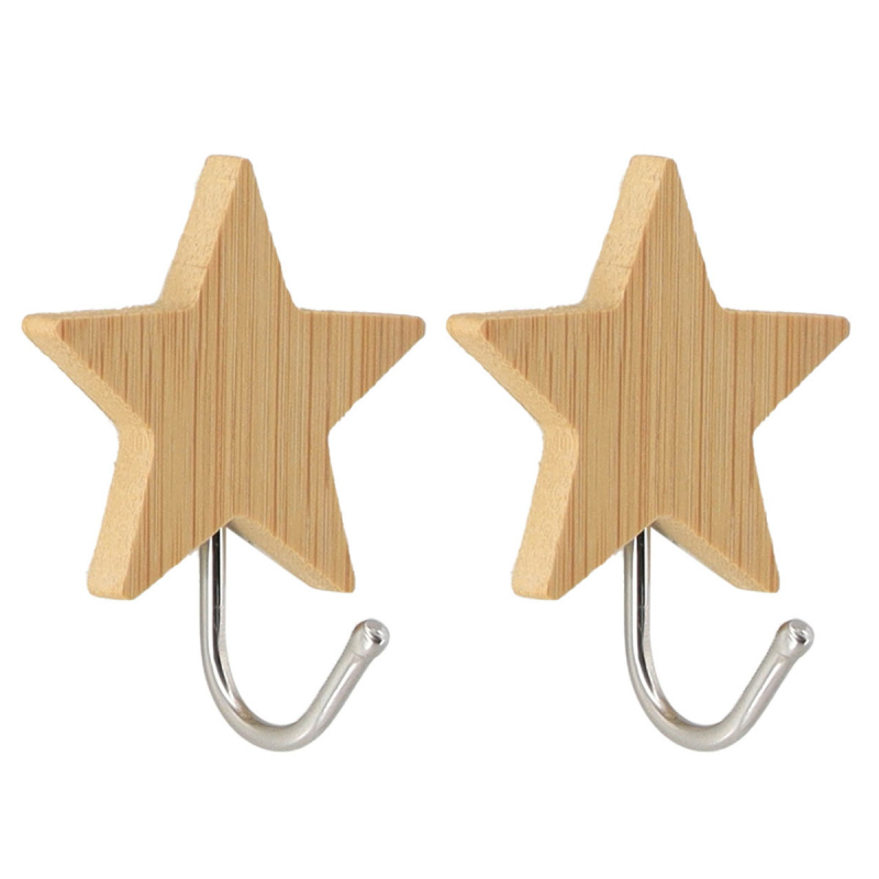 Κρεμαστράκια Αυτοκόλλητα (Σετ 2τμχ) T-D Bamboo Etoile 9065195