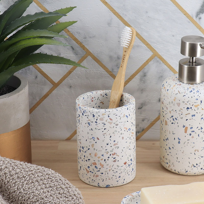 Ποτηροθήκη Μπάνιου (Φ7.4x10) T-D Terrazzo 61166672