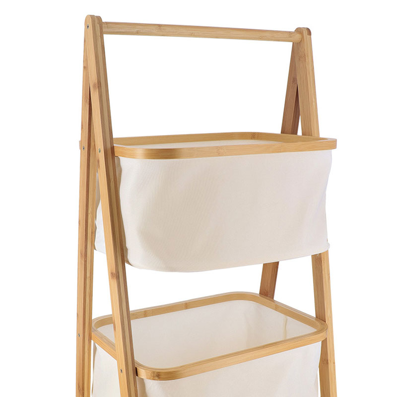 Ραφιέρα Δαπέδου 2 Θέσεων (44X34X90) T-D Natural Bamboo 98204104 Home Οργάνωση & Αποθήκευση Μπάνιου Ραφιέρες Εταζέρες Spitishop