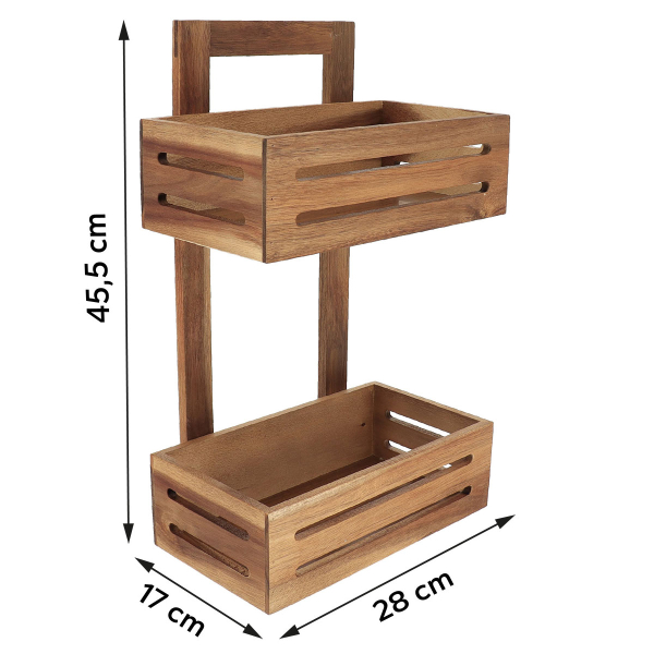 Ραφιέρα Τοίχου 2 Θέσεων (28x17x45.5) T-D 98208167