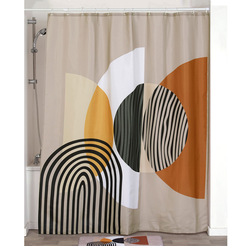 Κουρτίνα Μπάνιου (180x200) Με Κρίκους T-D Trendy 1200746