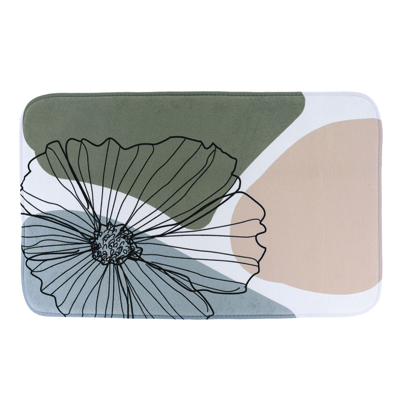 Πατάκι Μπάνιου (45x75) T-D Flowers 7701747