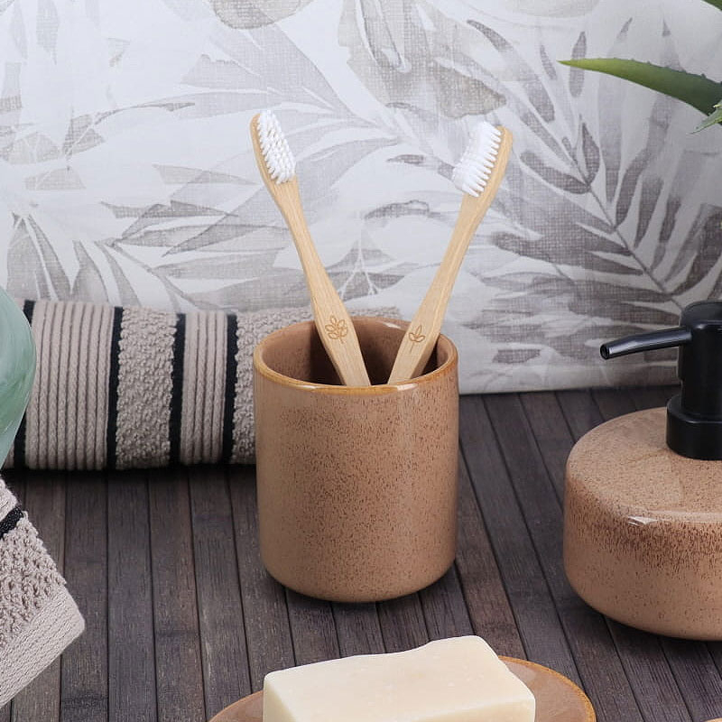 Ποτηροθήκη Μπάνιου (Φ7.5x9) T-D Caramel 61132162