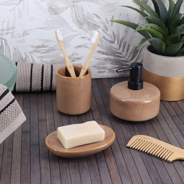 Ποτηροθήκη Μπάνιου (Φ7.5x9) T-D Caramel 61132162