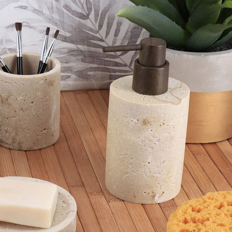 Dispenser Μπάνιου 320ml (Φ7.5x17) T-D Stone Finish Natural 62168104