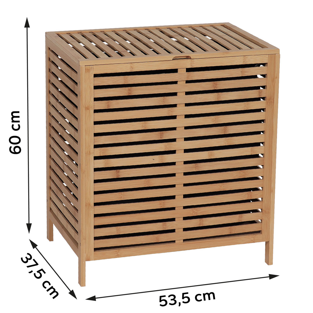 Καλάθι Απλύτων (53 5X37 5X60) T-D Bamboo 98225195 Home Μπάνιο Καλάθια Spitishop