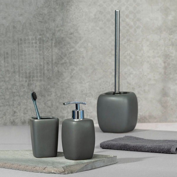 Dispenser Μπάνιου 410ml (8x8x15) Wenko Faro Grey 20022100