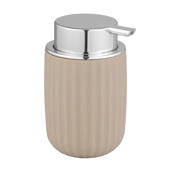 Dispenser Μπάνιου 250ml (Φ7.5x12.5) Wenko Agropoli Beige 25184100