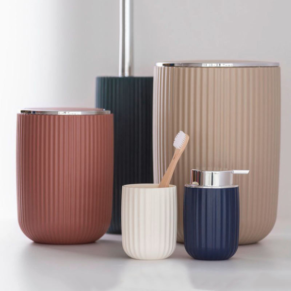 Ποτηροθήκη Μπάνιου (Φ7.5x10) Wenko Agropoli Cream White 25188100