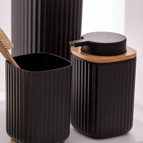 Dispenser Μπάνιου 250ml (8.9x7.5x12.7) Wenko Rotello Black 25298100