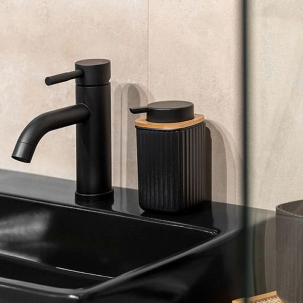 Dispenser Μπάνιου 250ml (8.9x7.5x12.7) Wenko Rotello Black 25298100