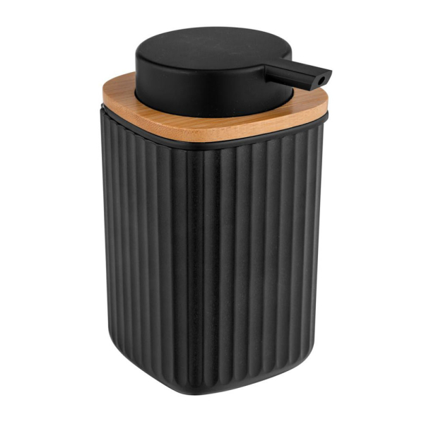 Dispenser Μπάνιου 250ml (8.9x7.5x12.7) Wenko Rotello Black 25298100