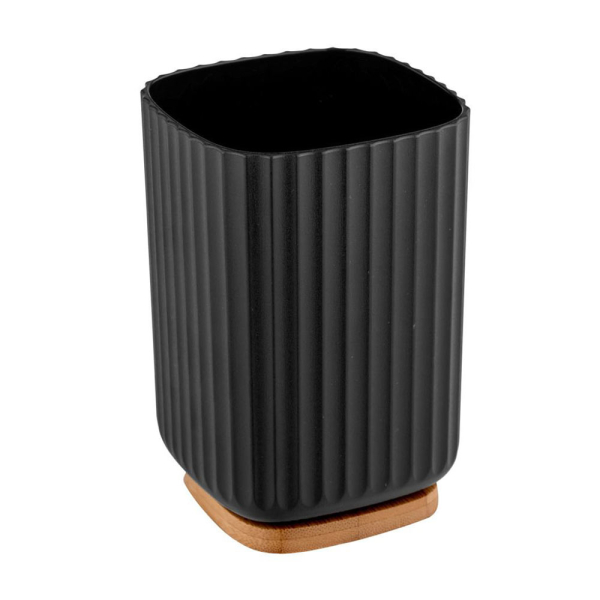 Ποτηροθήκη Μπάνιου (Φ8.5x11) Wenko Rotello Black 25297100