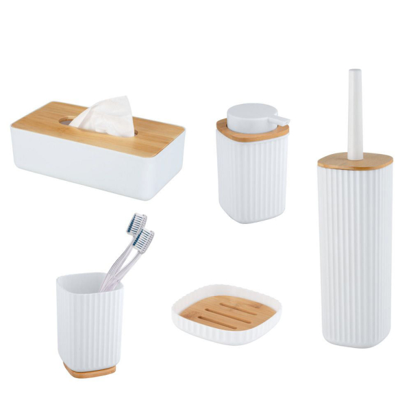 Dispenser Μπάνιου 250ml (8.9x7.5x12.7) Wenko Rotello White 25294100