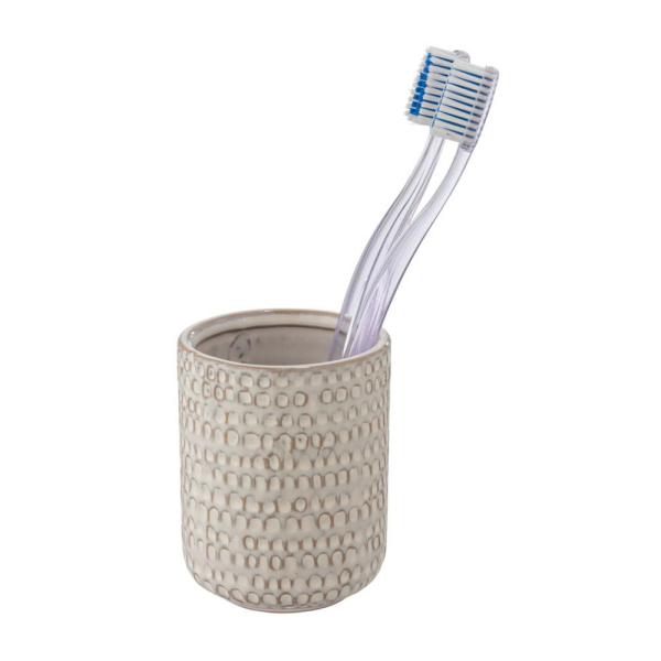 Ποτηροθήκη Μπάνιου (Φ7x9) Wenko Pergole Cream 25726100