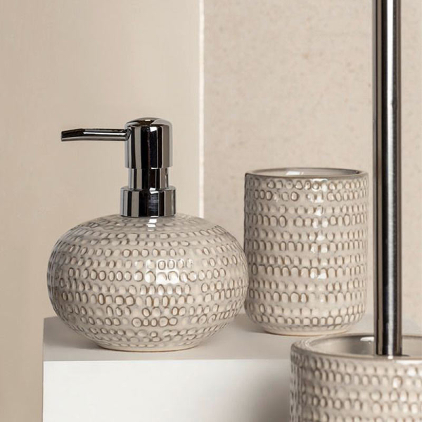 Ποτηροθήκη Μπάνιου (Φ7x9) Wenko Pergole Cream 25726100