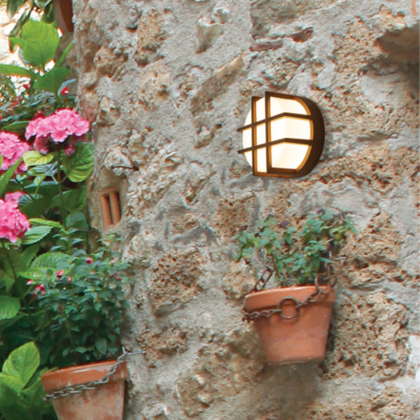 Απλίκα LED Εξωτερικού Χώρου Zambelis E342 Brown