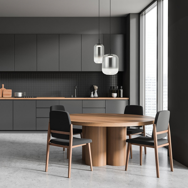 Φωτιστικό Οροφής Μονόφωτο LED Zambelis 23214 Smoked Glass