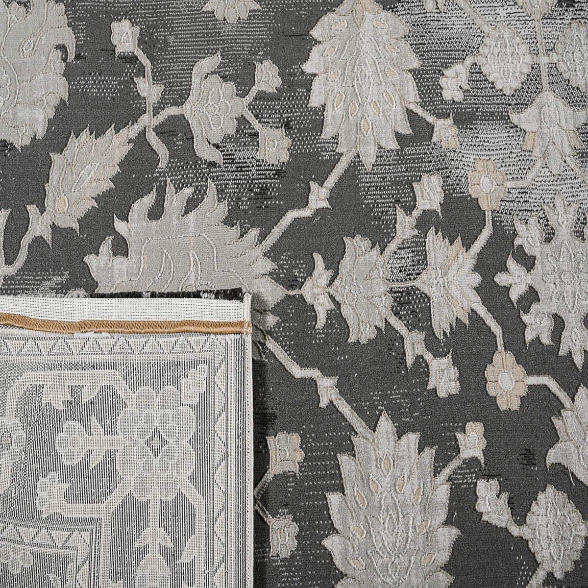Χαλί (200X290) Polcarpet Quadro 470 Grey D Home Χαλιά Σαλονιού Spitishop