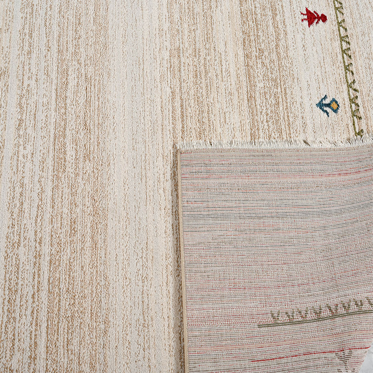 Χαλί (200X290) Polcarpet Kazak Oriental 690 Bone Beige Home Χαλιά Σαλονιού Spitishop