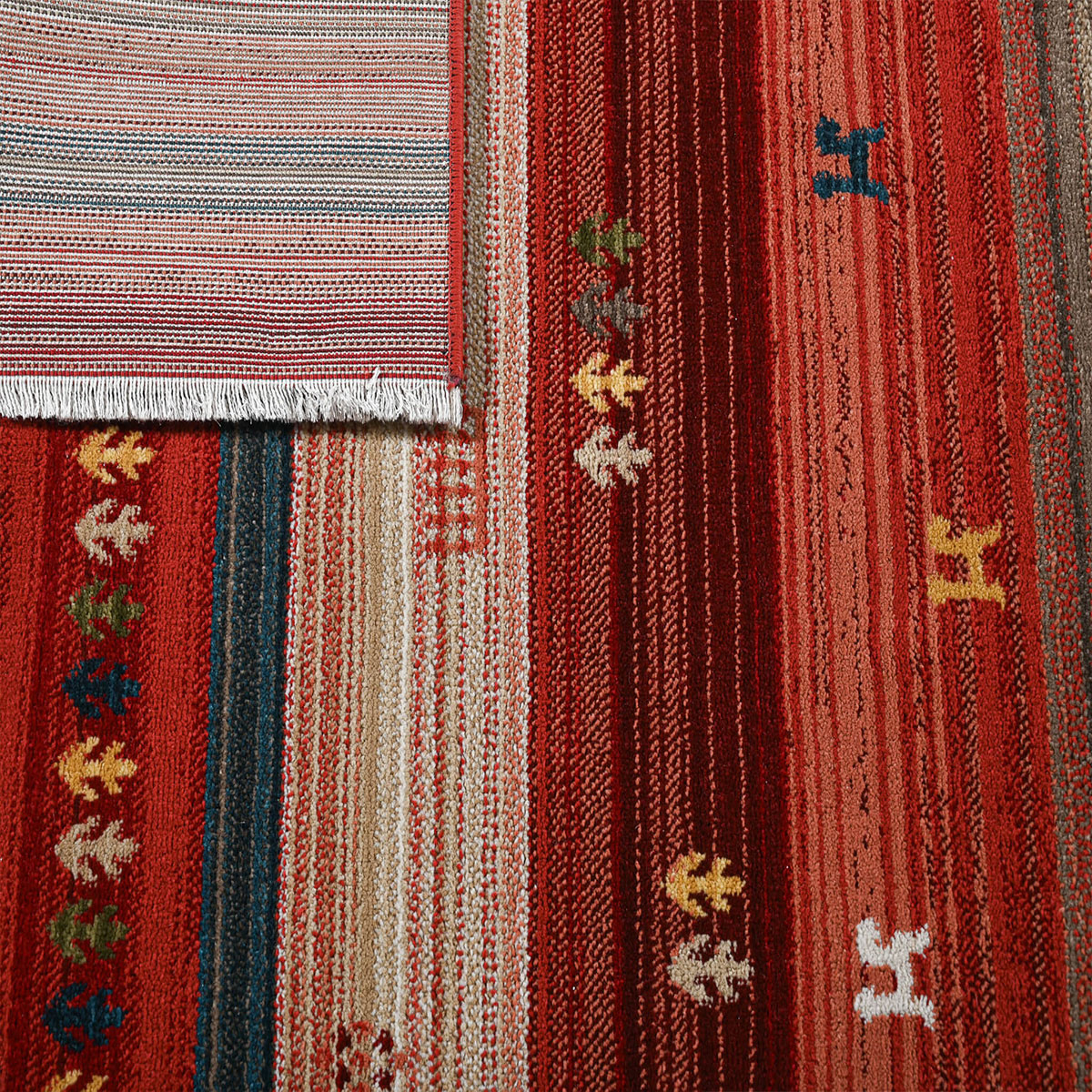 Χαλιά Κρεβατοκάμαρας (Σετ 3Τμχ) Polcarpet Kazak Oriental 724 Bordo Rose Home Σετ Spitishop