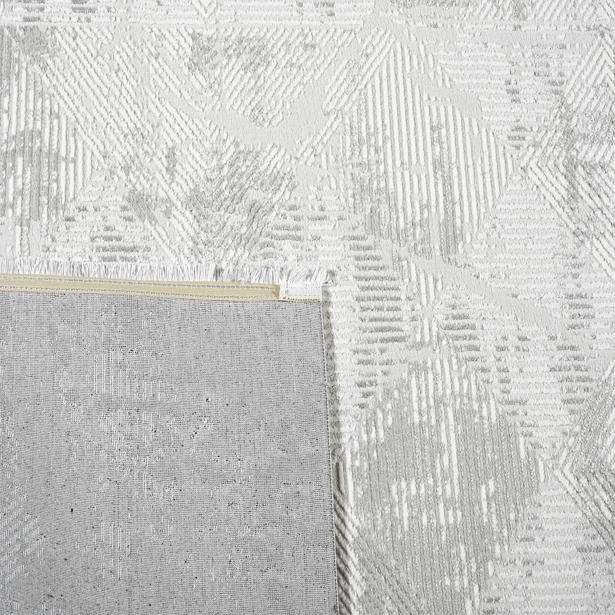Χαλί (200X290) Polcarpet Platinum 6331 White Grey Home Χαλιά Σαλονιού Spitishop